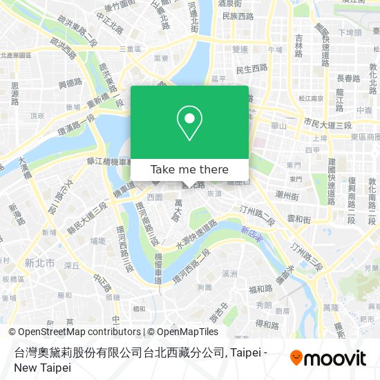 台灣奧黛莉股份有限公司台北西藏分公司 map