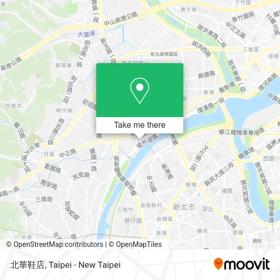 北華鞋店地圖