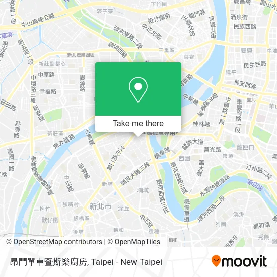 昂鬥單車暨斯樂廚房地圖