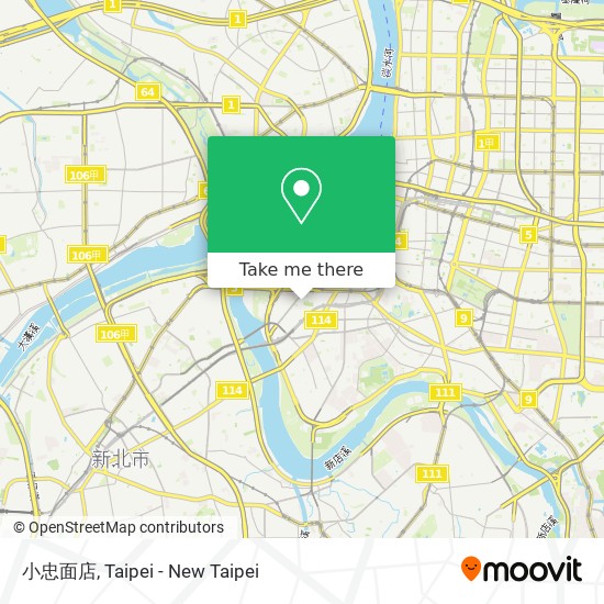 小忠面店 map