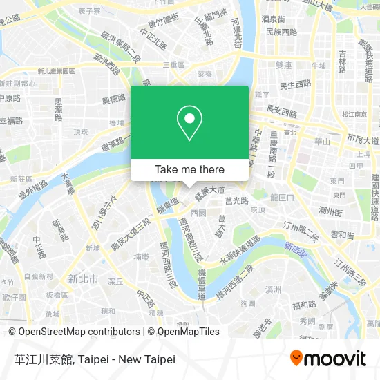 華江川菜館地圖