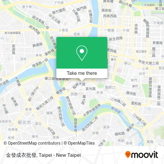 金發成衣批發地圖