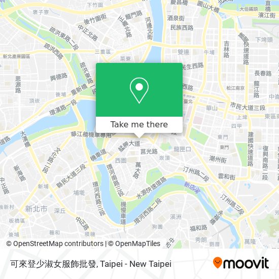 可來登少淑女服飾批發 map