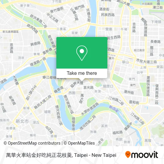 萬華火車站金好吃純正花枝羹地圖