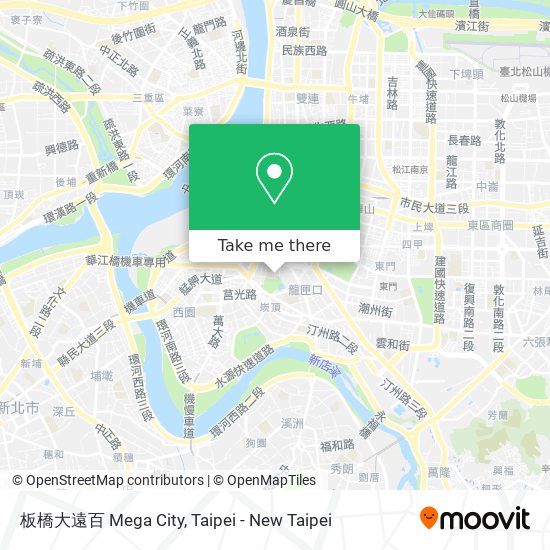 板橋大遠百 Mega City map