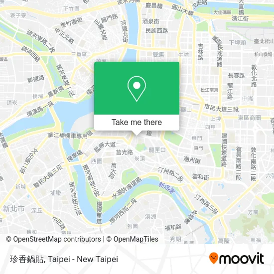 珍香鍋貼 map