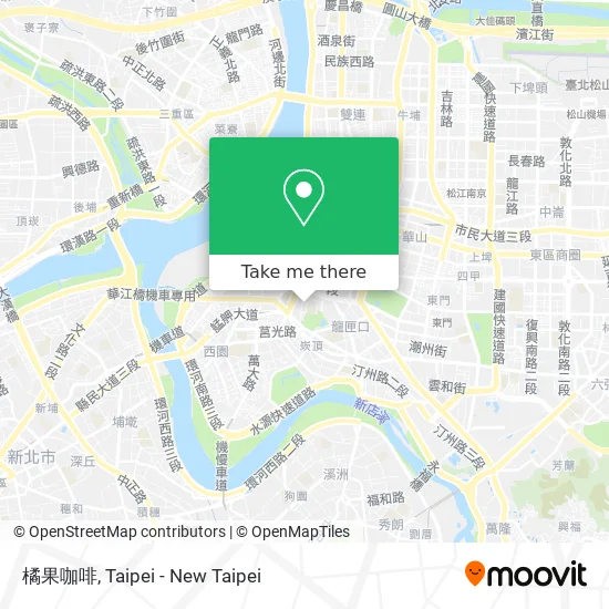 橘果咖啡 map