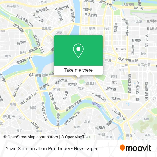 Yuan Shih Lin Jhou Pin map