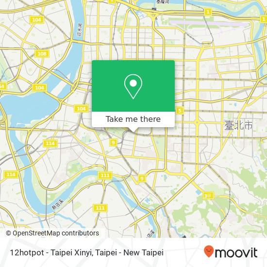 12hotpot - Taipei Xinyi, 臺北市大安區信義路二段72號 map