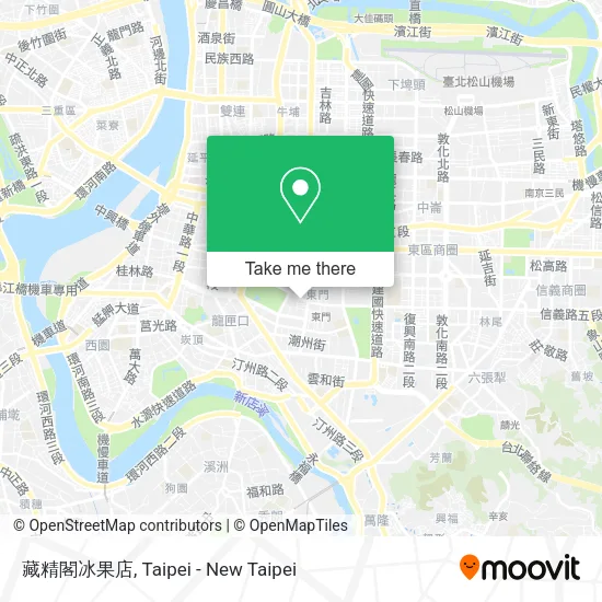 藏精閣冰果店地圖