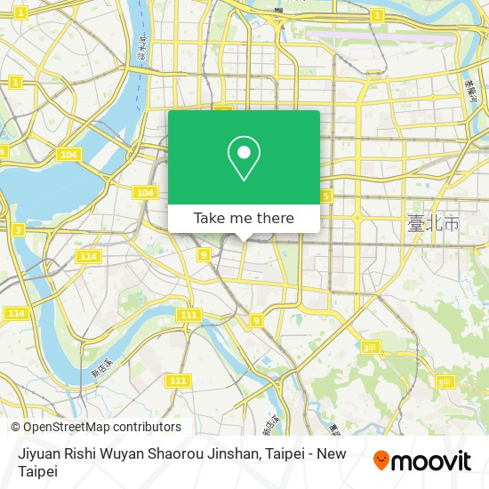 Jiyuan Rishi Wuyan Shaorou Jinshan map