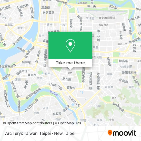 Arc'Teryx Taiwan map