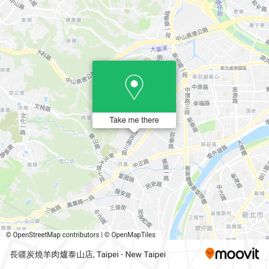 長疆炭燒羊肉爐泰山店地圖