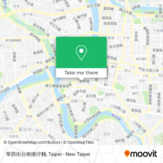 華西街台南擔仔麵 map
