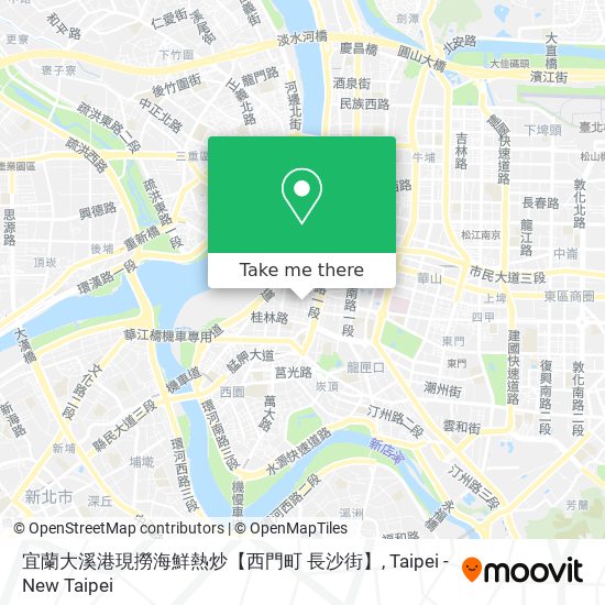 宜蘭大溪港現撈海鮮熱炒【西門町 長沙街】地圖