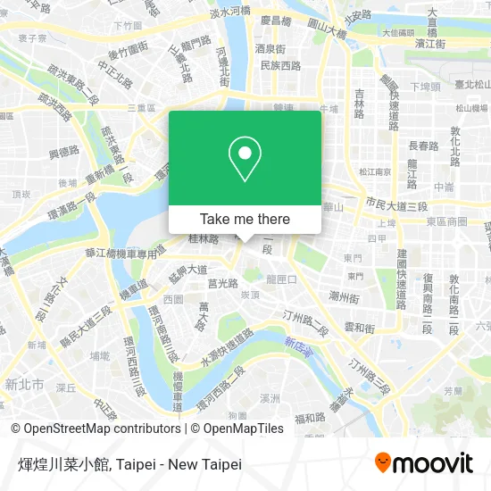 煇煌川菜小館地圖