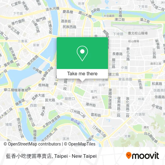 藍香小吃便當專賣店地圖