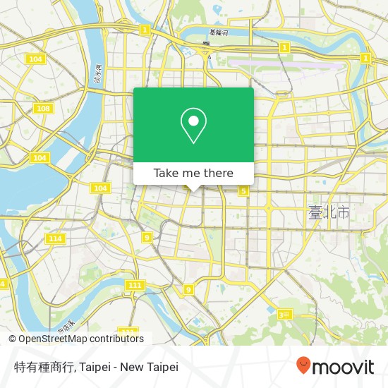 特有種商行, 臺北市中正區臨沂街27巷4號地圖