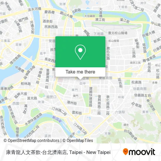 康青龍人文茶飲-台北濟南店地圖