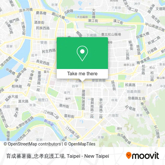 育成蕃薯藤_忠孝庇護工場地圖