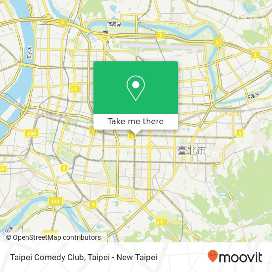 Taipei Comedy Club map