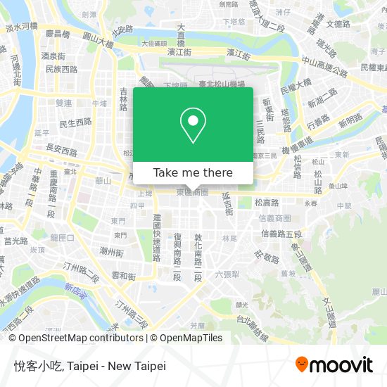 悅客小吃 map