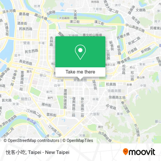 悅客小吃地圖