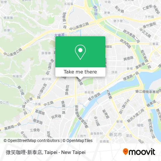 微笑咖哩-新泰店地圖