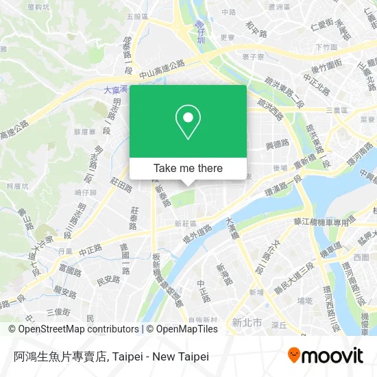 阿鴻生魚片專賣店地圖