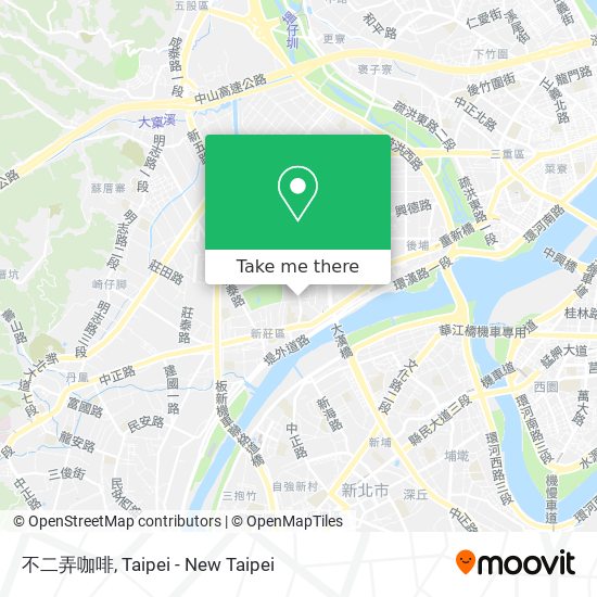 不二弄咖啡 map