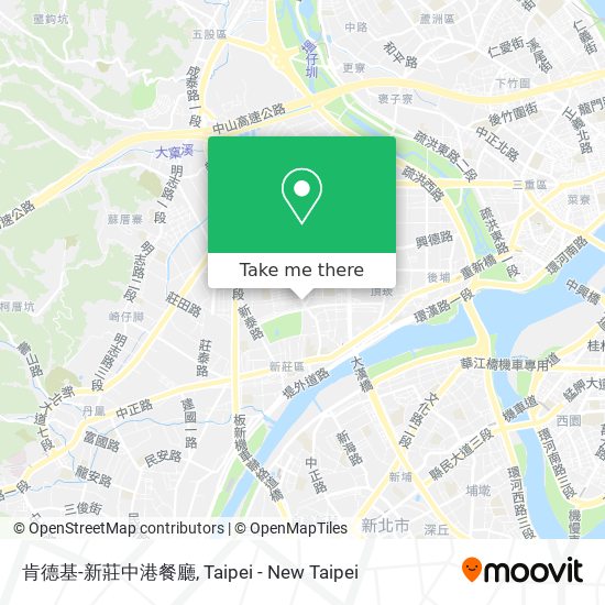 肯德基-新莊中港餐廳地圖