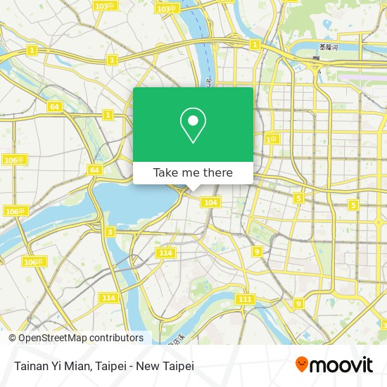 Tainan Yi Mian map