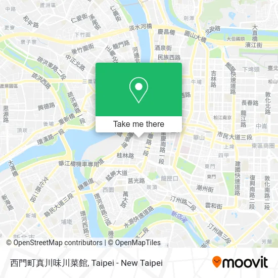 西門町真川味川菜館 map