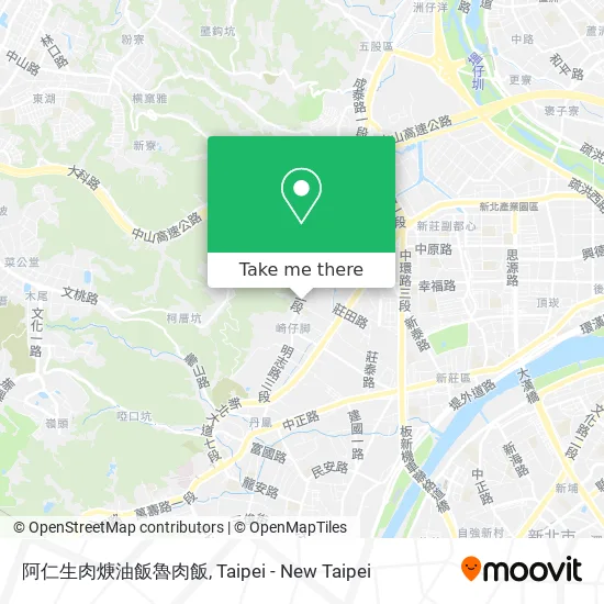 阿仁生肉焿油飯魯肉飯 map