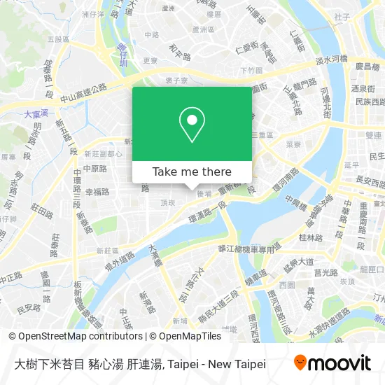大樹下米苔目 豬心湯 肝連湯地圖