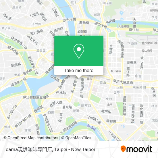 cama現烘咖啡專門店地圖