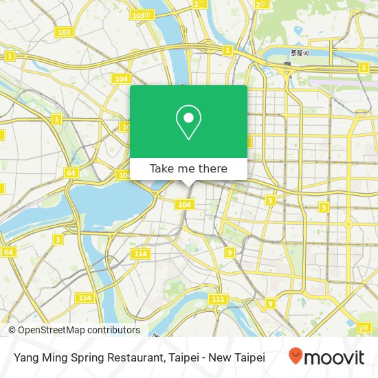 Yang Ming Spring Restaurant, 臺北市萬華區中華路一段74號 map