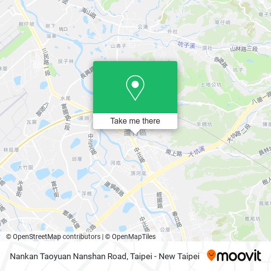 Nankan Taoyuan Nanshan Road map