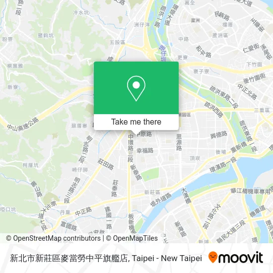 新北市新莊區麥當勞中平旗艦店 map