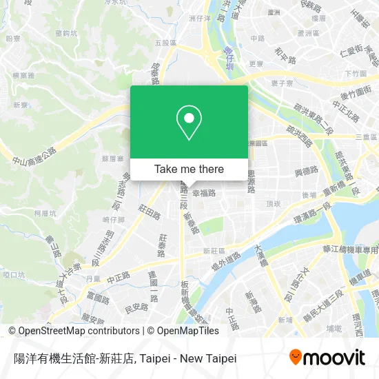 陽洋有機生活館-新莊店地圖