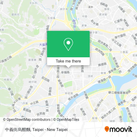 中義街烏醋麵地圖