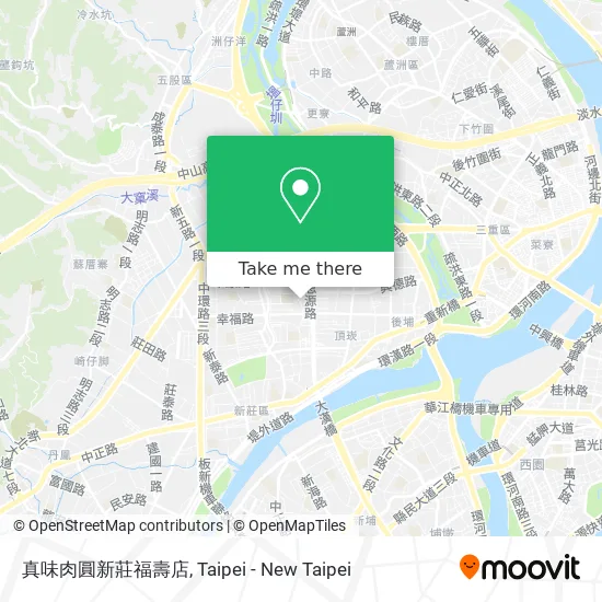 真味肉圓新莊福壽店地圖