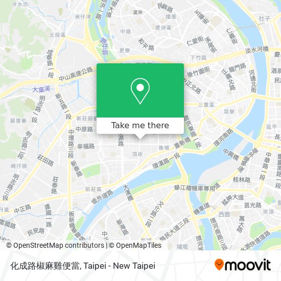 化成路椒麻雞便當 map