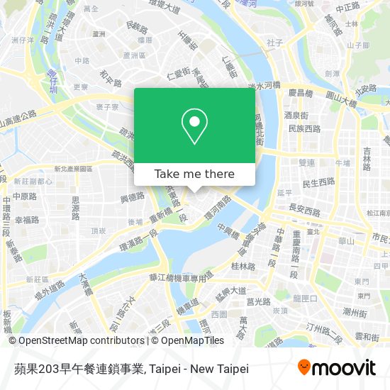 蘋果203早午餐連鎖事業地圖