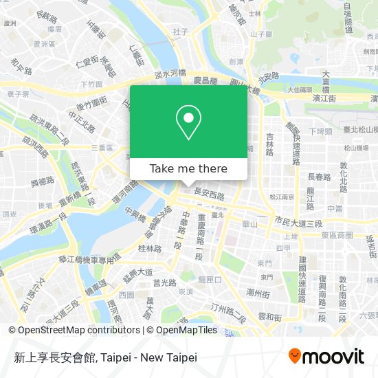 新上享長安會館 map