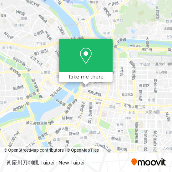 黃慶川刀削麵 map