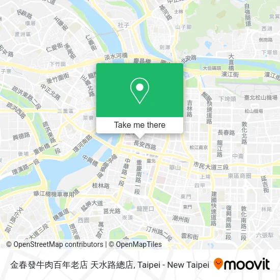 金春發牛肉百年老店 天水路總店 map