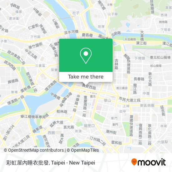 彩虹屋內睡衣批發 map