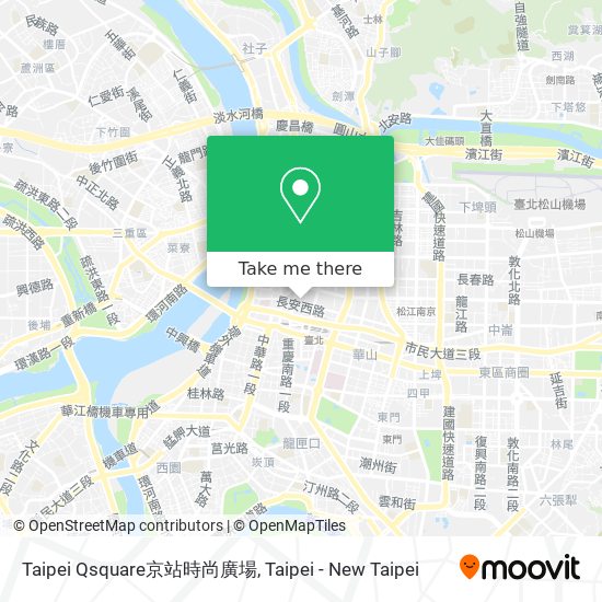 Taipei Qsquare京站時尚廣場 map