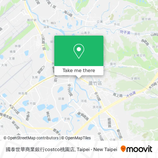 國泰世華商業銀行costco桃園店 map